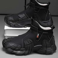Men's high top non-slip velvet Martin cotton shoes
