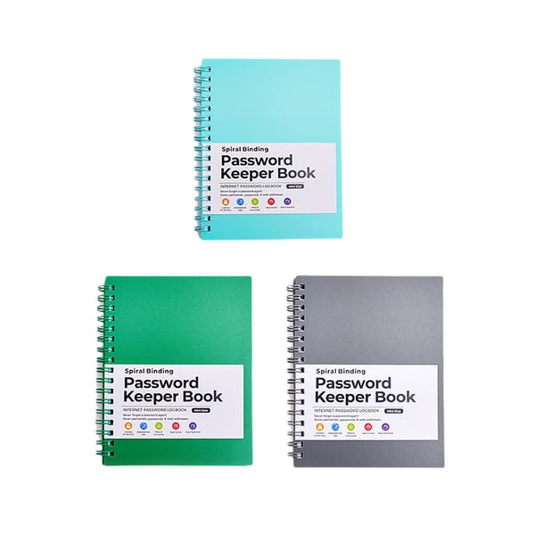 A6 Coil Password Keeper Book