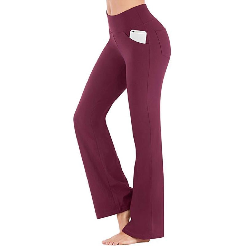 Damen hoher Taille und ausgestelltem Bein Yogahose