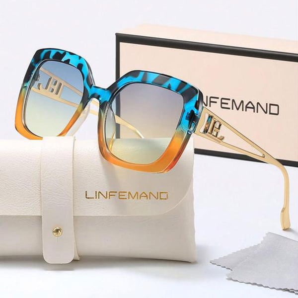 Unisex Vintage Trendy Large Frame Sunglasses