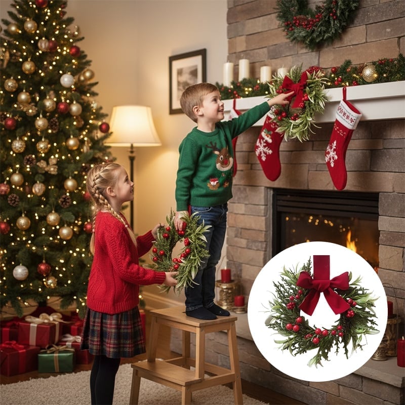 Mini-Weihnachtskranz-Dekoration