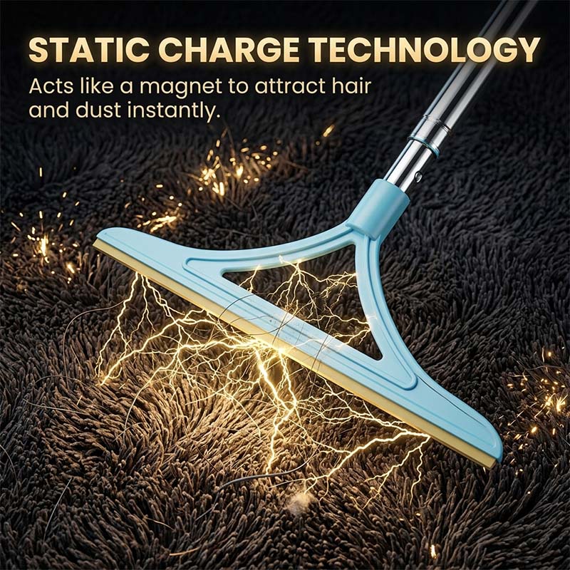 Adjustable Mop Scraper & Hair Magnet Tool
