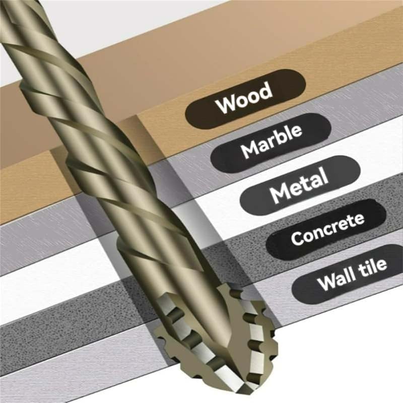 Four-Flute Sawtooth Eccentric Drill Bit