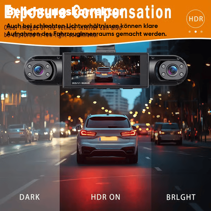 4-Kanal-Fahrrekorder Mit Rundumüberwachung