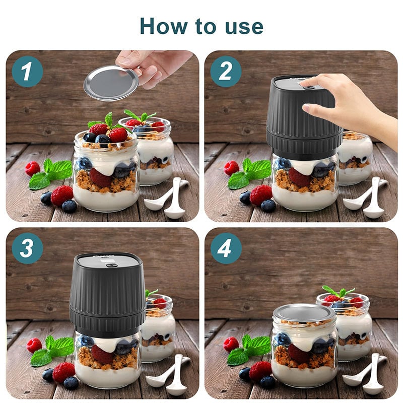 Sakerplus® Electric Mason Jar Vacuum Sealer Kit