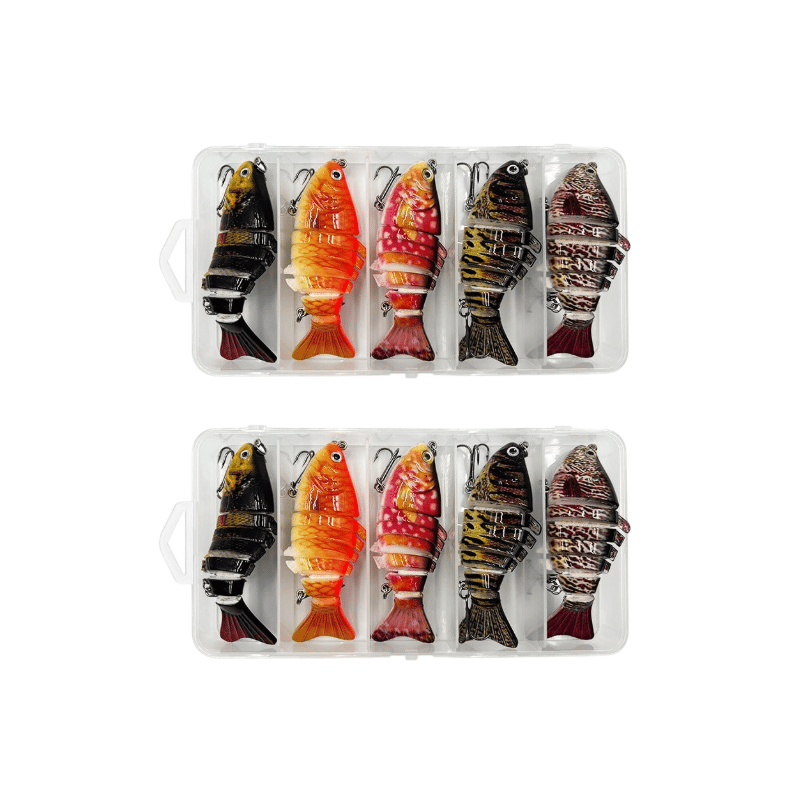 Multi-segmented Fish Swimbait Lure Set