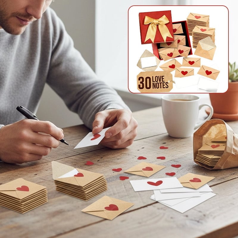 Mini Love Envelope & Heart Sticker Set