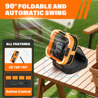 Sakerplus Solar Camping Fan