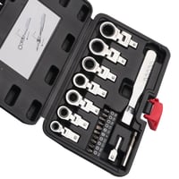 SAKER 20PCS Flex Head Ratchet Wrench Set