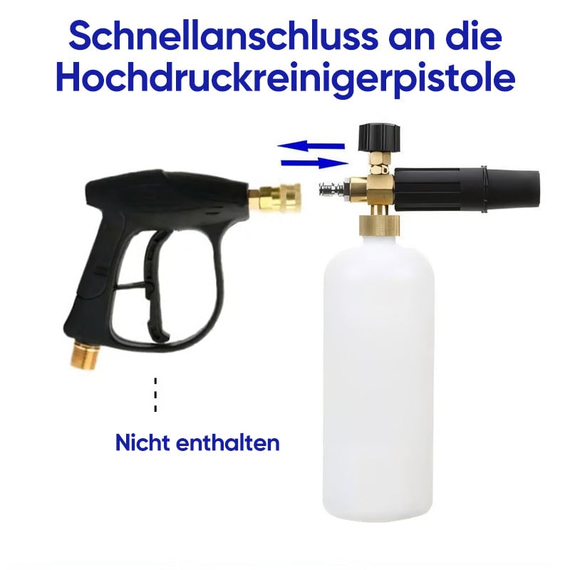 Schaumkanone mit Doppelanschluss