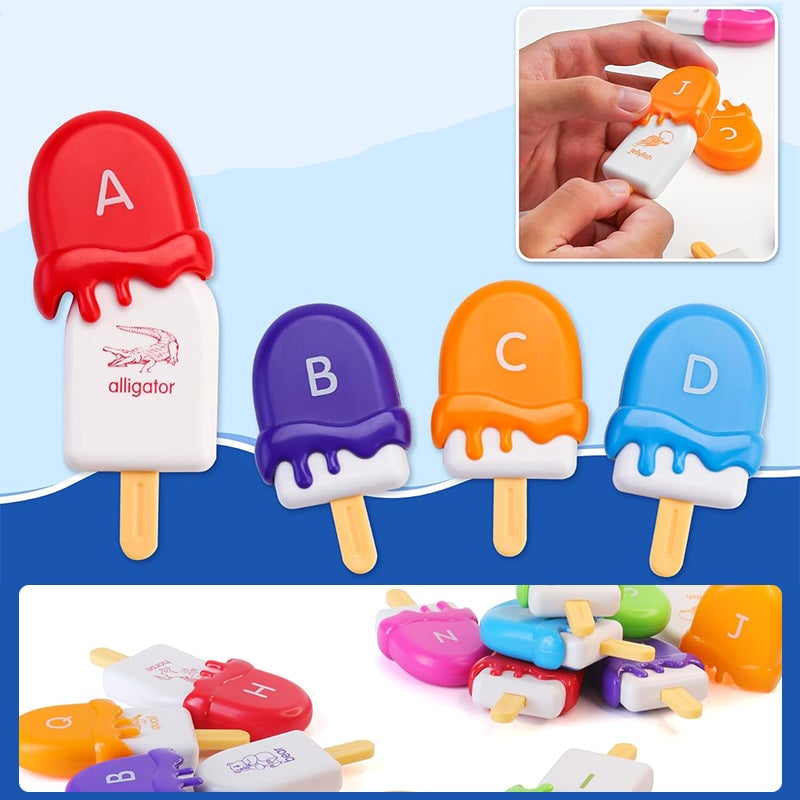 Ice Cream Matching Toy – Early Learning Montessori Math Aid for Children