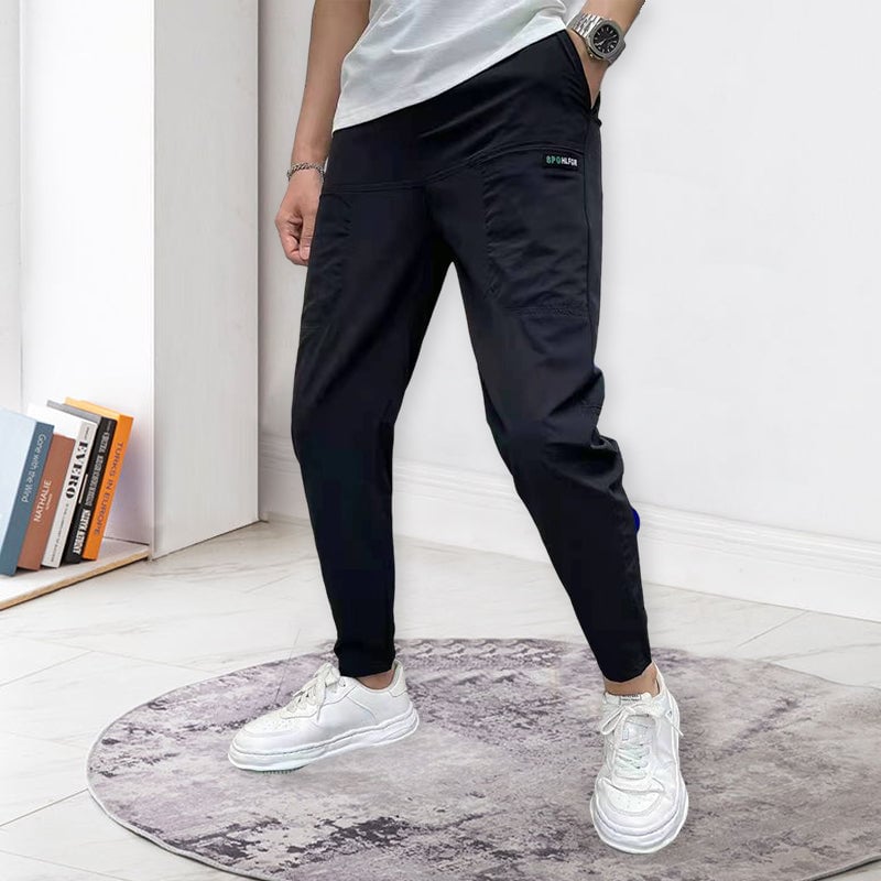 Strækbare Skinny fit Cargobukser med multilommer (Herre)