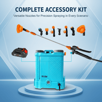 Sakerplus® Cordless Adjustable Pressure Backpack Sprayer