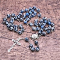 Handgemachte Onyx Kranz Perlenkette