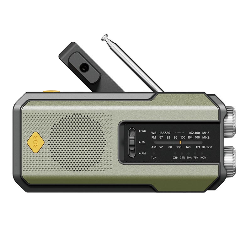 Portable Emergency Radio with Hand-crank Power