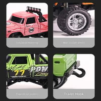 Mini Remote-controlled Shock-absorbing Off-road Monster Truck 1:64 Scale Trailer