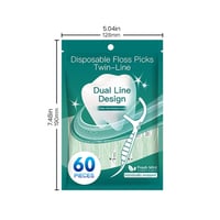 Disposable Floss Picks Twin-Line