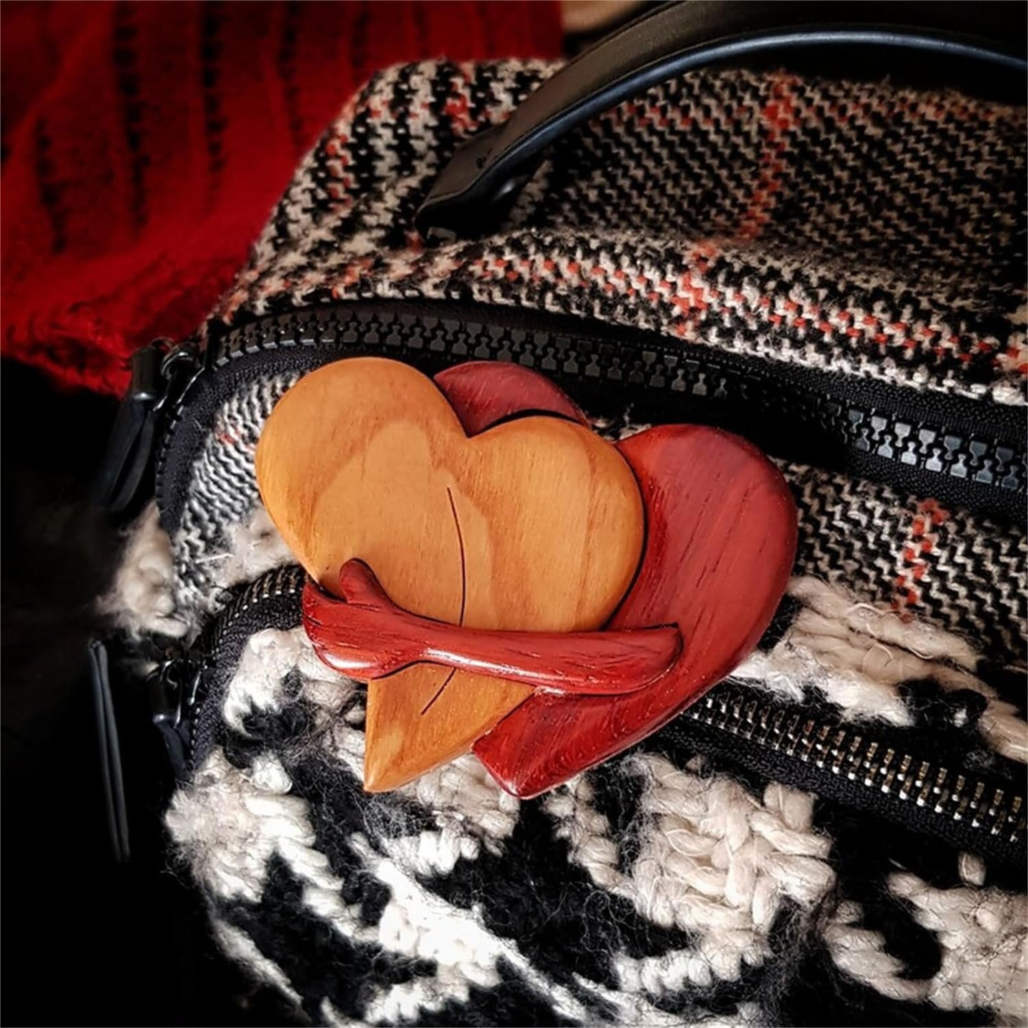 A Hug from My Heart for You Handmade Wood Carvings