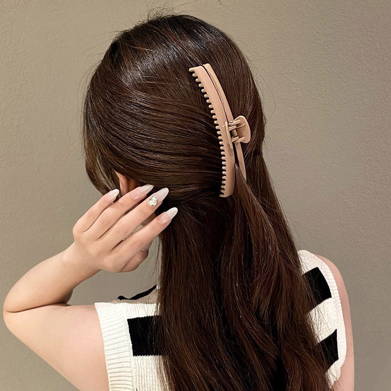 Elegant Frosted Gripper Hair Clips for Women