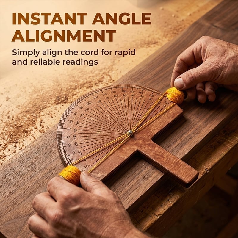 Handcrafted Wooden Precision Angle Finder