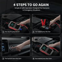 Portable Car Jump Starter and Tire Inflator All-in-One