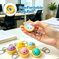 Light-Up Squeezable Steamed Bun Keychain