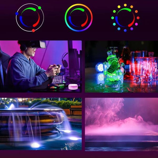 Double-Layer Waterproof Adhesive LED Pool Light