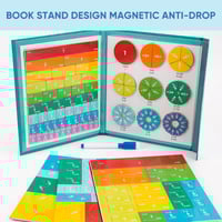 Montessori Educational Book Fraction Graph For Children
