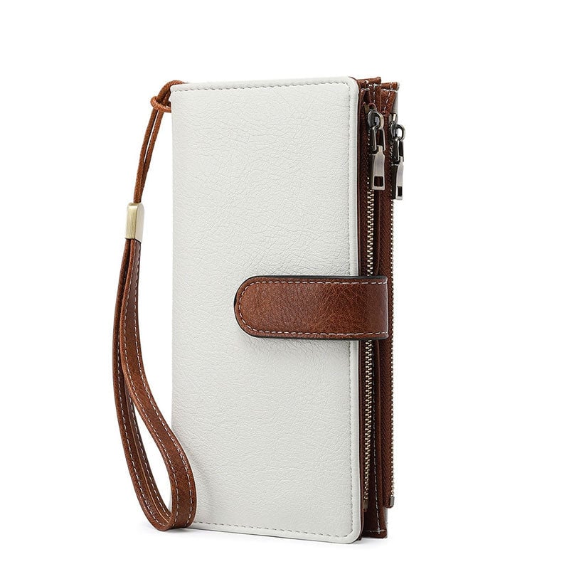 RFID Tri-fold Large Capacity Long Wallet
