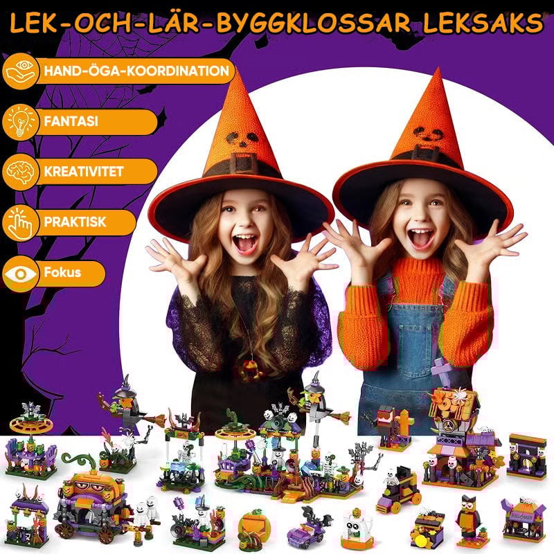 Halloween-byggklossar, blindlåda