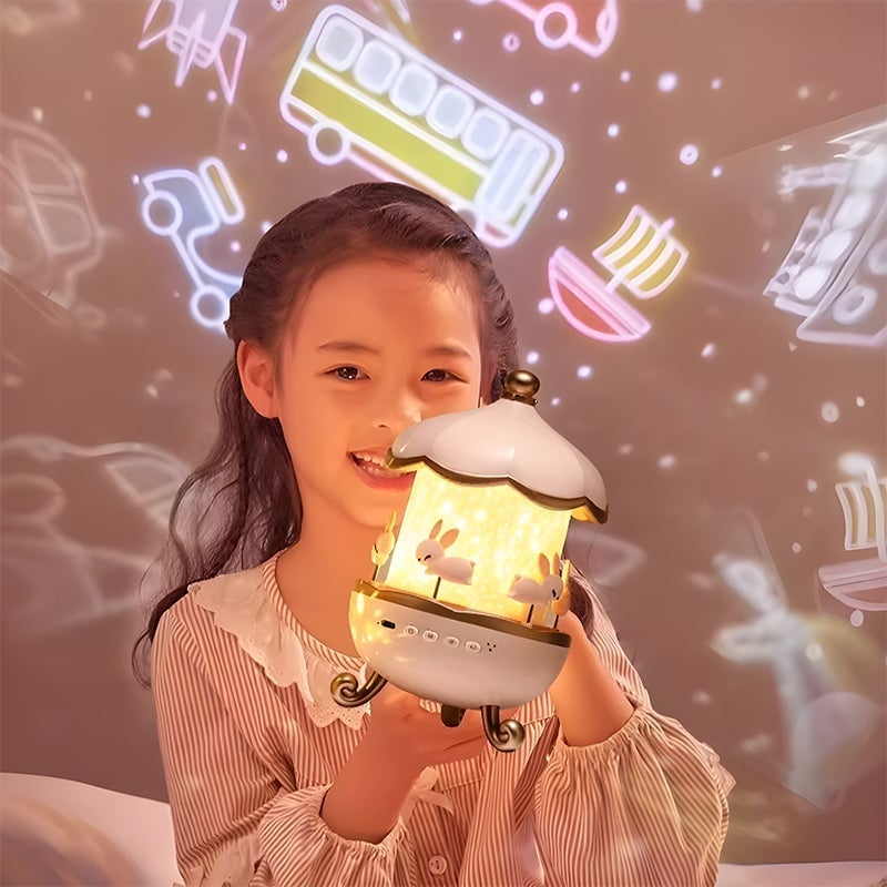Rotating Carriage Music Box Projector