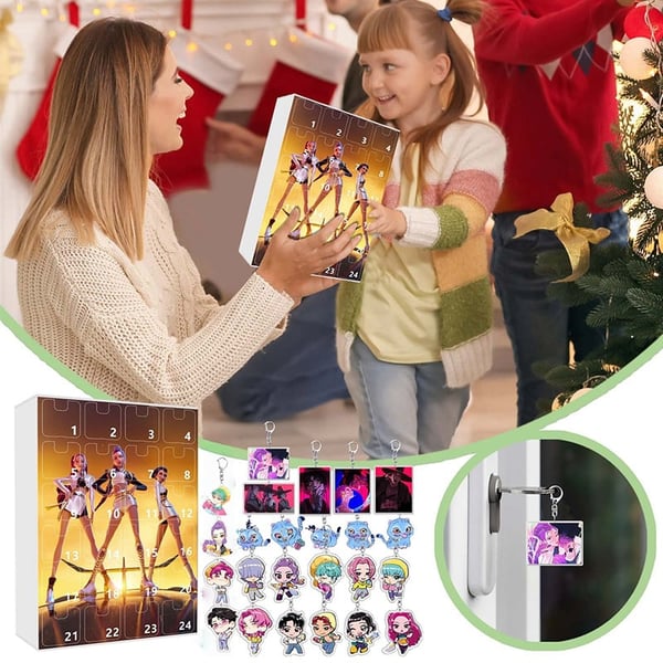 Keychain Christmas Countdown Calendar Blind Box