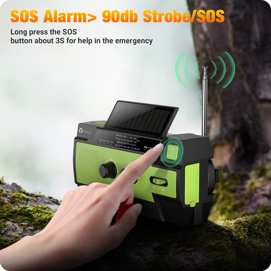 All-in-One Emergency Solar Powered Radio