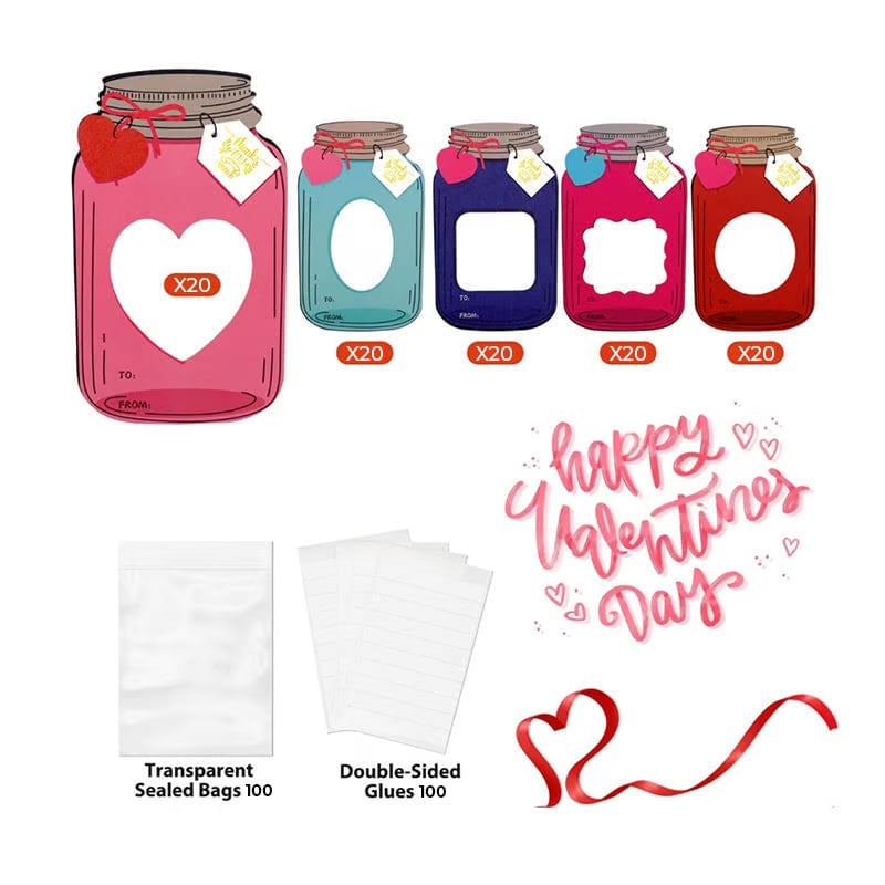 Mason Jar Greeting Cards Set