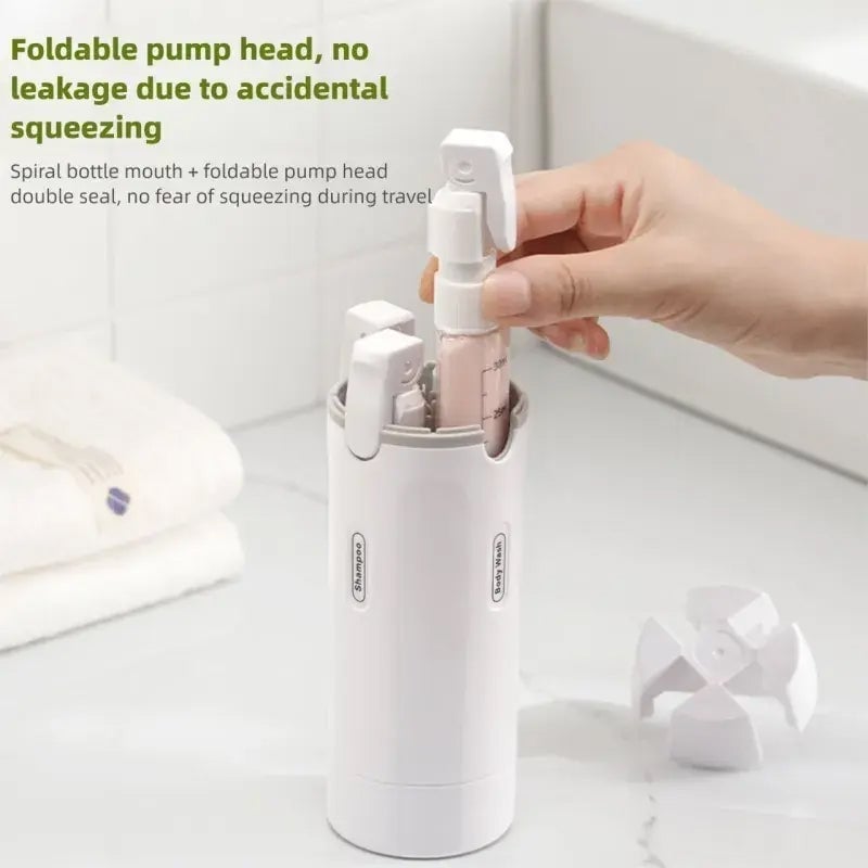 4-in-1 Leakproof Rotatable Travel Dispenser Set