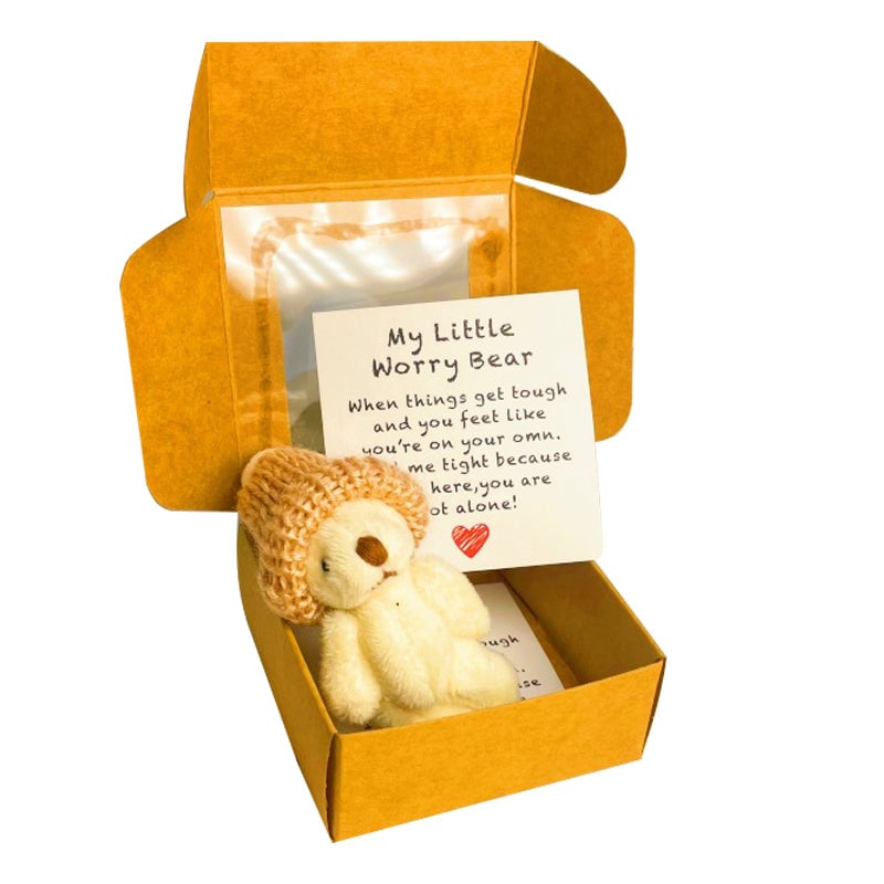 Handmade Mini Plush Teddy Bear in Box