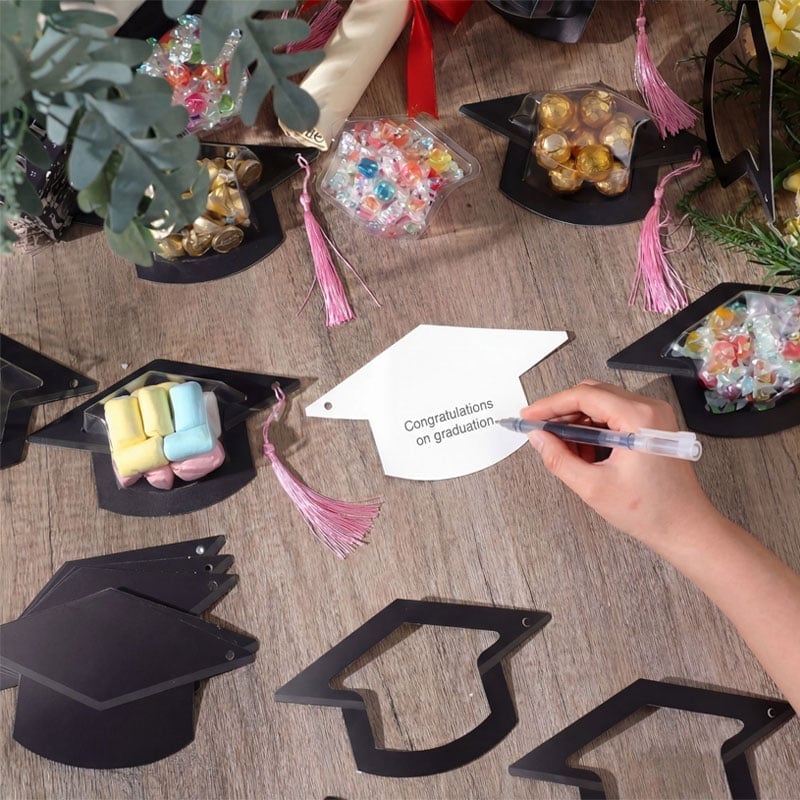 Graduation Cap Candy Card Set