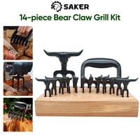 SAKER® 14-piece Bear Claw Grill Kit