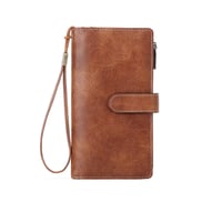 RFID Tri-fold Large Capacity Long Wallet