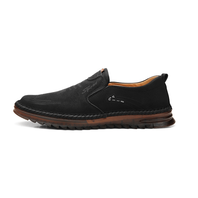Soft Surface Tendon Sole Hand Sewn Breathable Men's Shoes