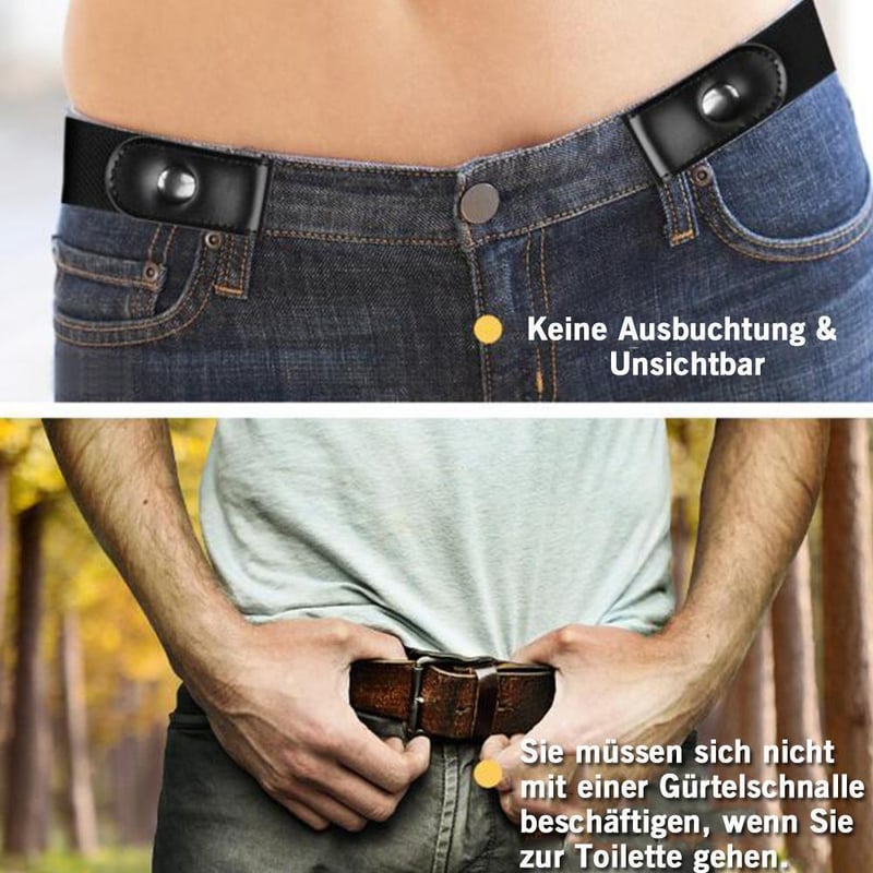 🎊Super Elastischer Schnallenfreier Gürtel für Damen und Herre🎊