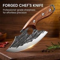 Premium Hand-Forged Chef's Knife & Cleaver Set