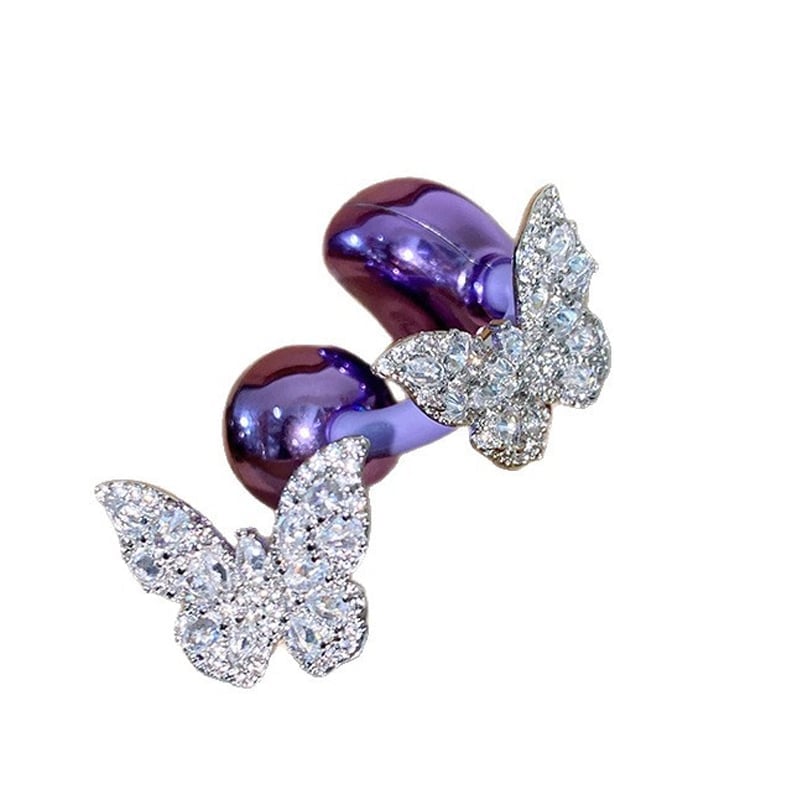 Bluetooth Headphones with Pearl Bow and Ear Clip