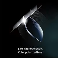 New-Photochromic Sunglasses with Anti-glare Polarized Lens
