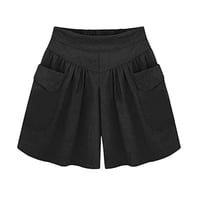 Loose Soft Cotton Wide Leg Pocket Shorts
