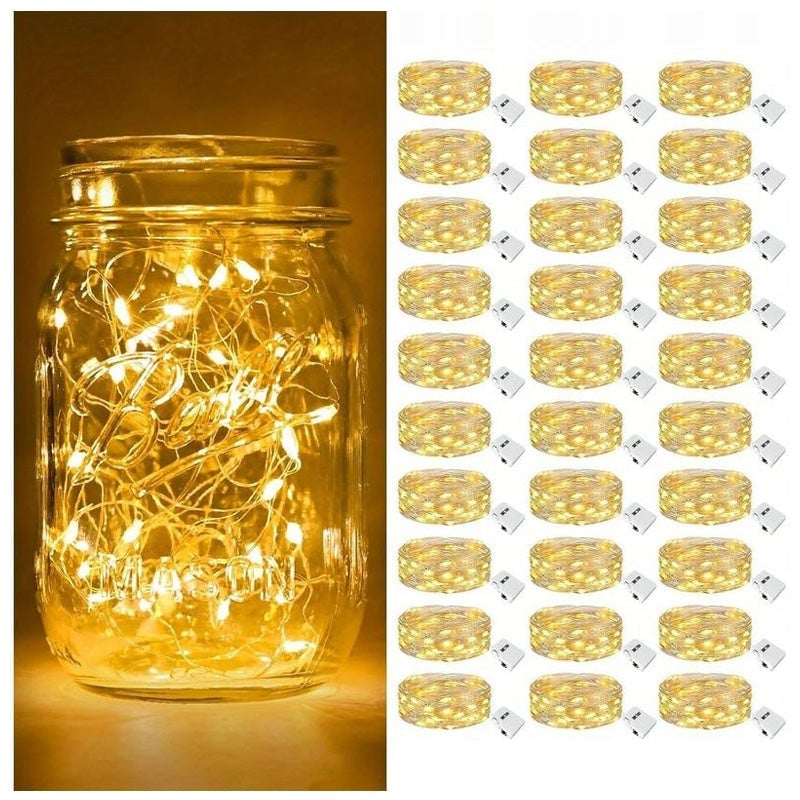 Warmweiße 2M Sternenlichterkette