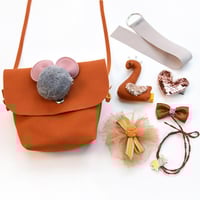 Kinder Tasche und Haarspangen Set