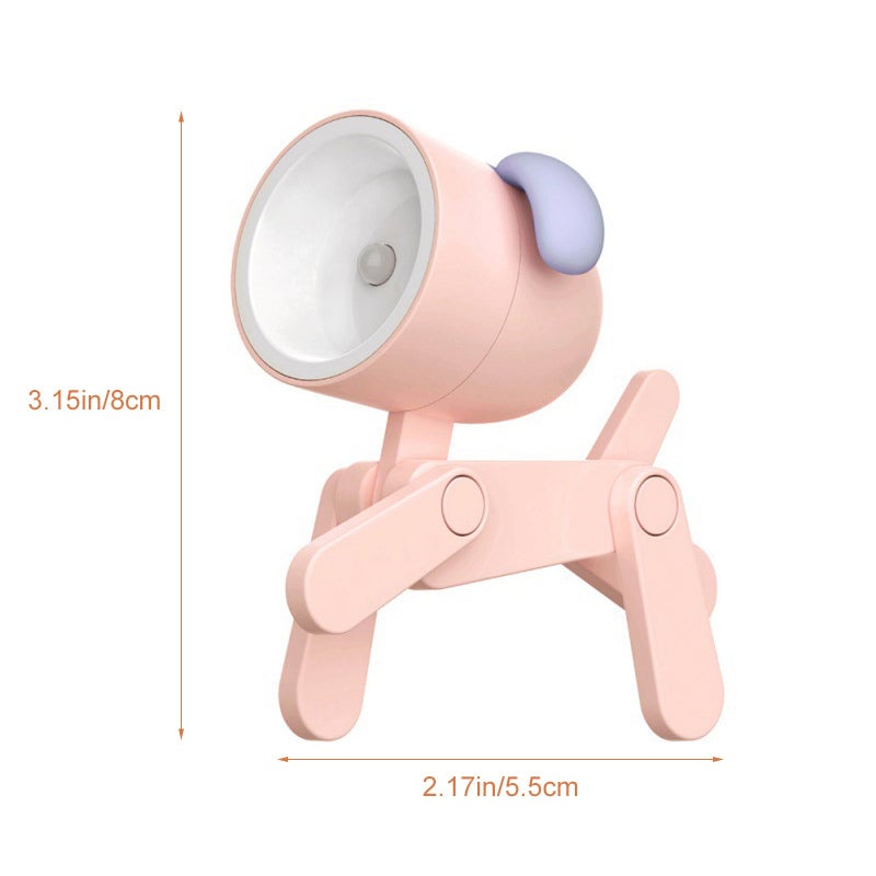 Mini lampe de nuit LED en forme de chiot et de cerf avec dessin animé mignon