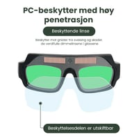 Sveisebriller med Automatisk Mørkering