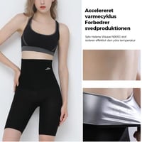 Højtaljede yogabukser med mavekontrol
